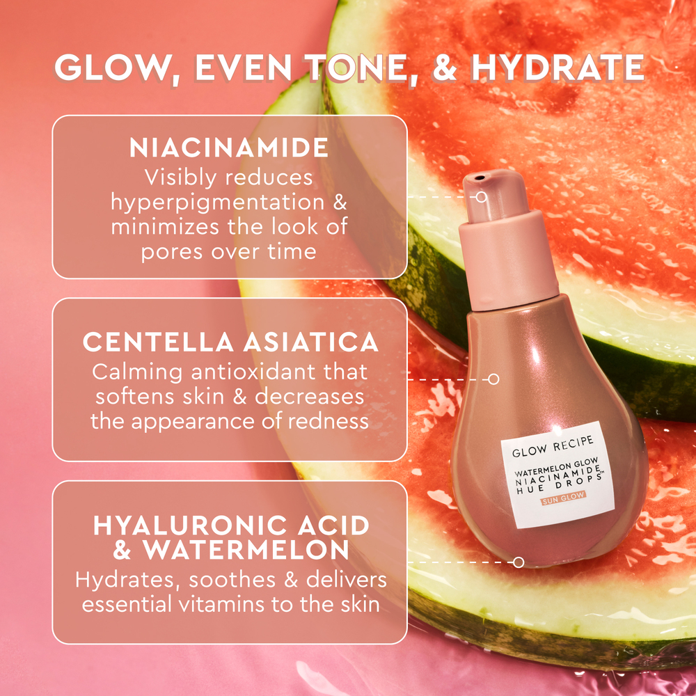 WATERMELON GLOW NIACINAMIDE HUE DROPS (SUERO MULTIUSOS)